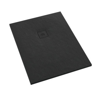 Schedline Brodzik kompozytowy Stabilsound Plus® Protos Black Stone 100x180x4 cm, prostokątny, Gwarancja 15 lat